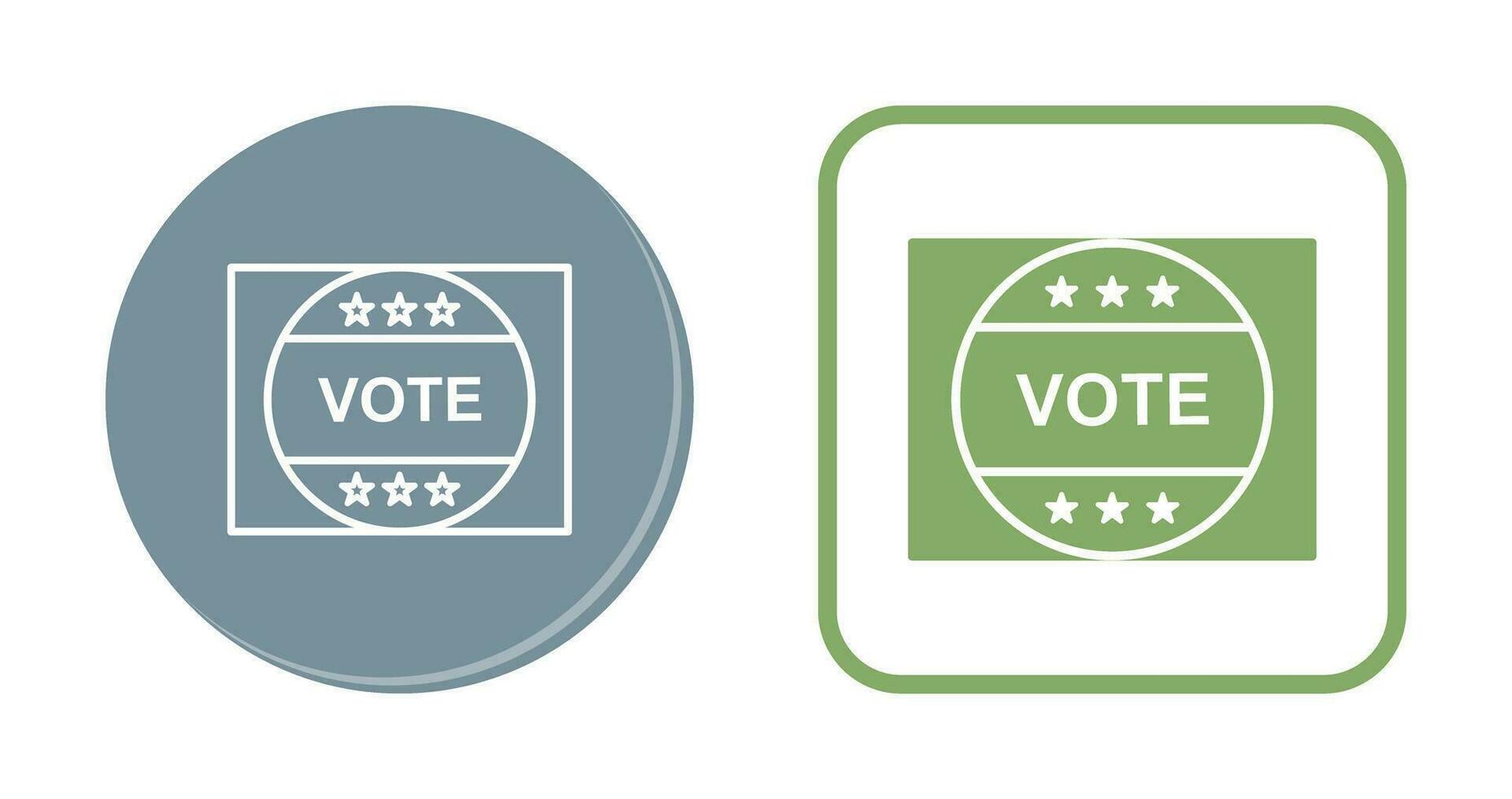 Vote Sticker Vector Icon