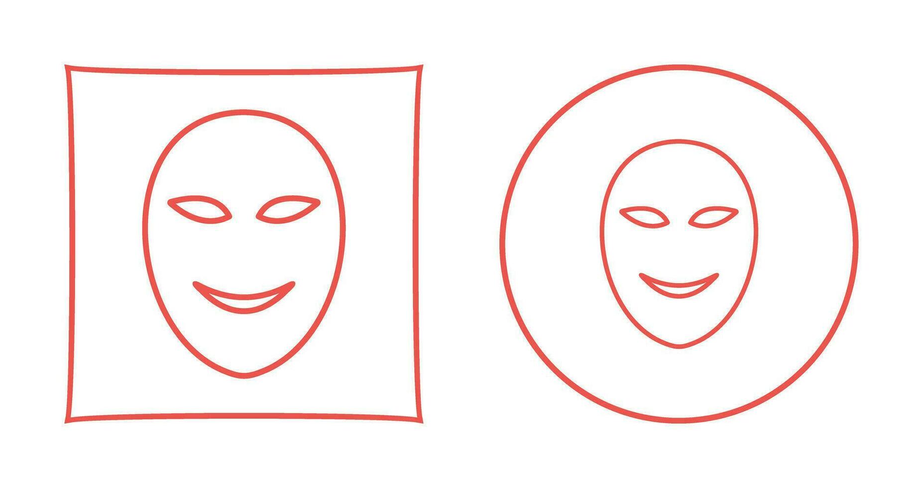 Ancient Face Mask Vector Icon