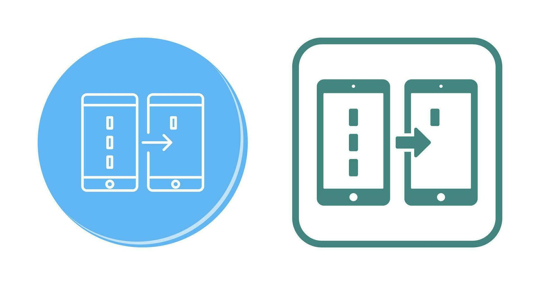 Unique Data Transfer Vector Icon