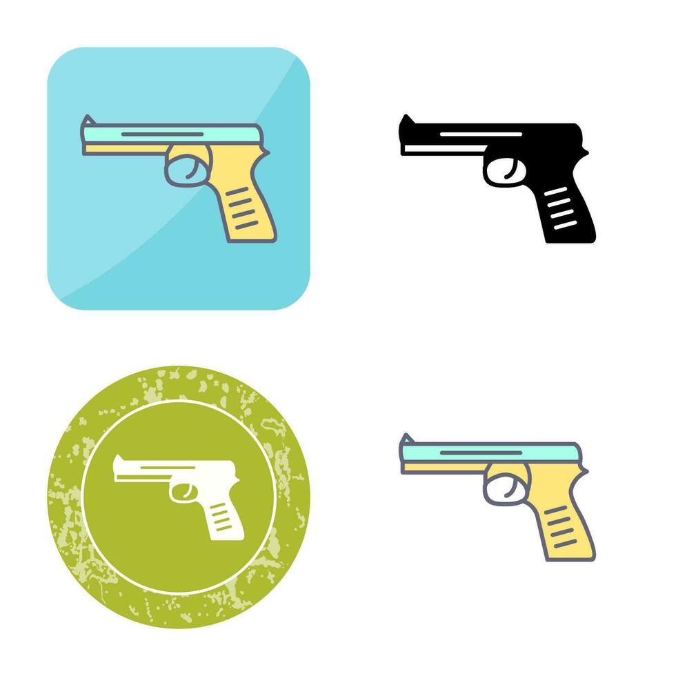 Unique Pistol Vector Icon