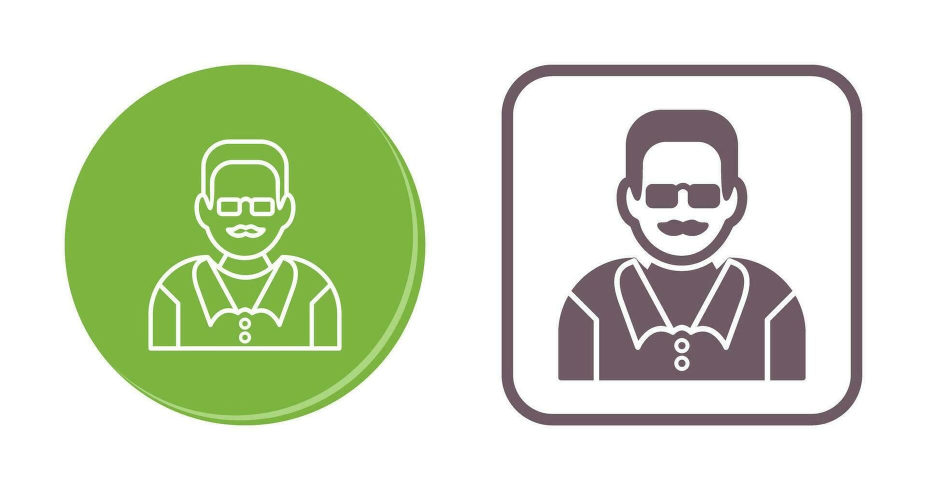 Unique Male Professor Vector Icon