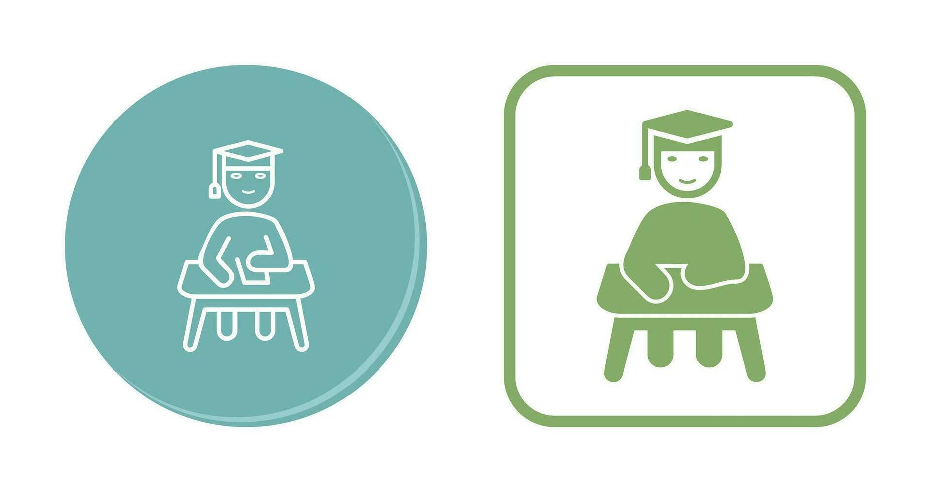 Unique Studying on Desk Vector Icon