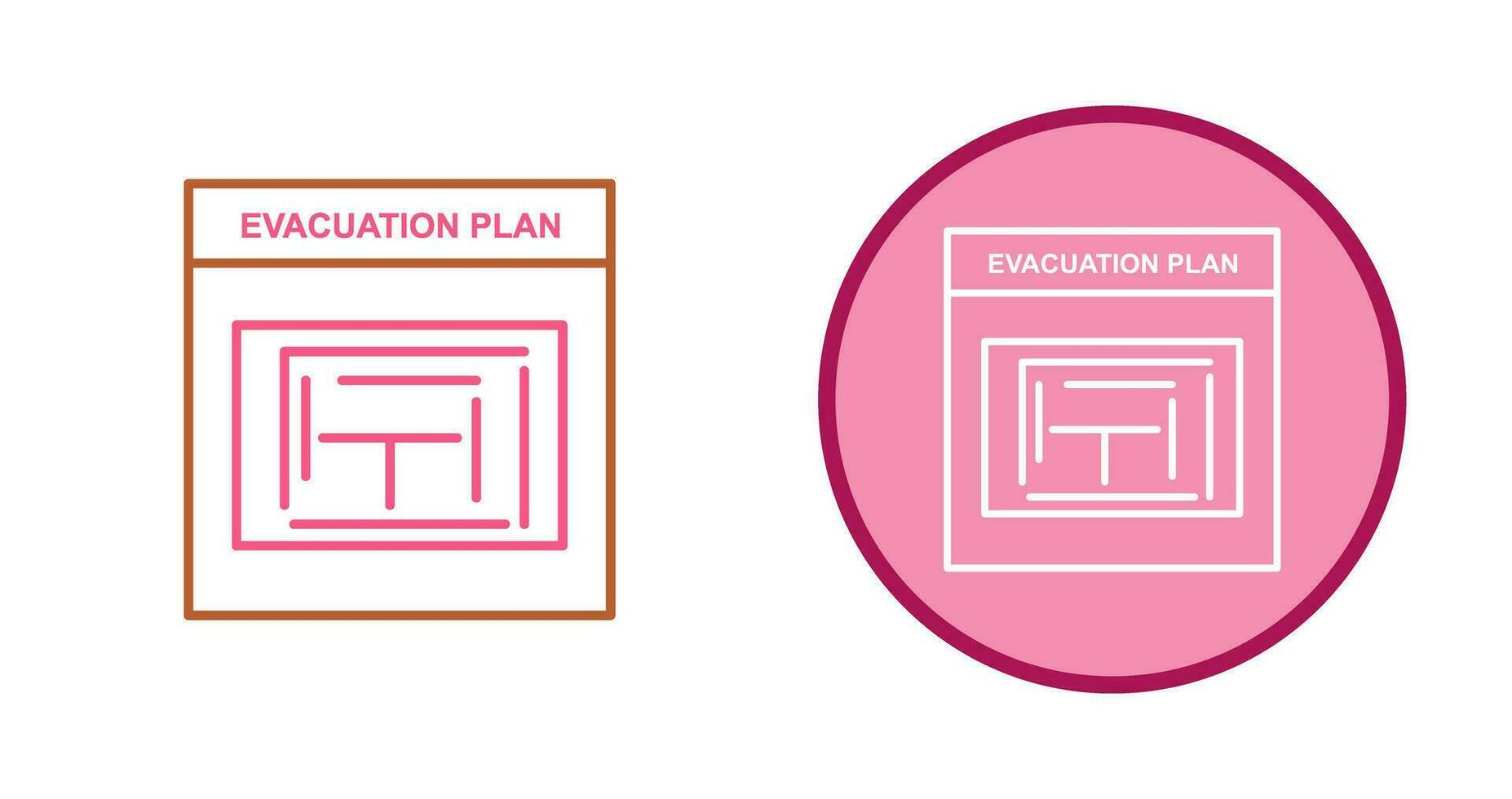 Evacuation Plan Vector Icon