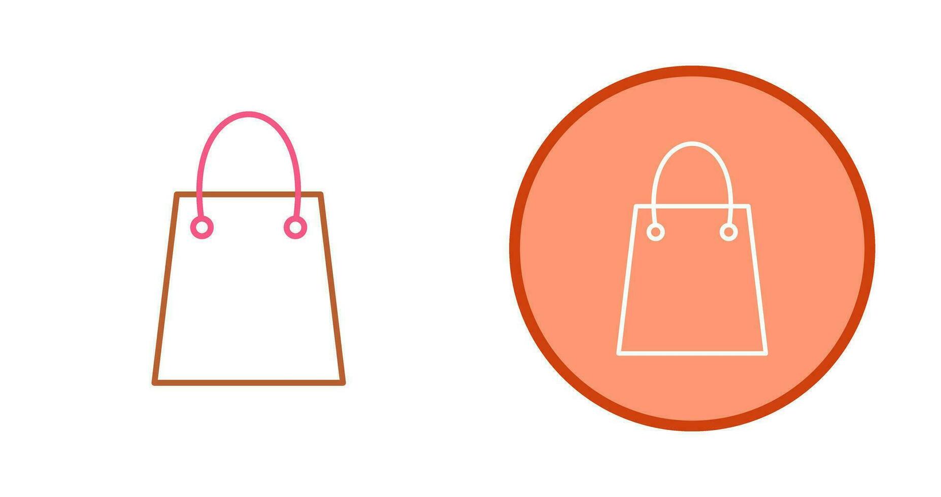 Unique Shopping Bag Vector Icon