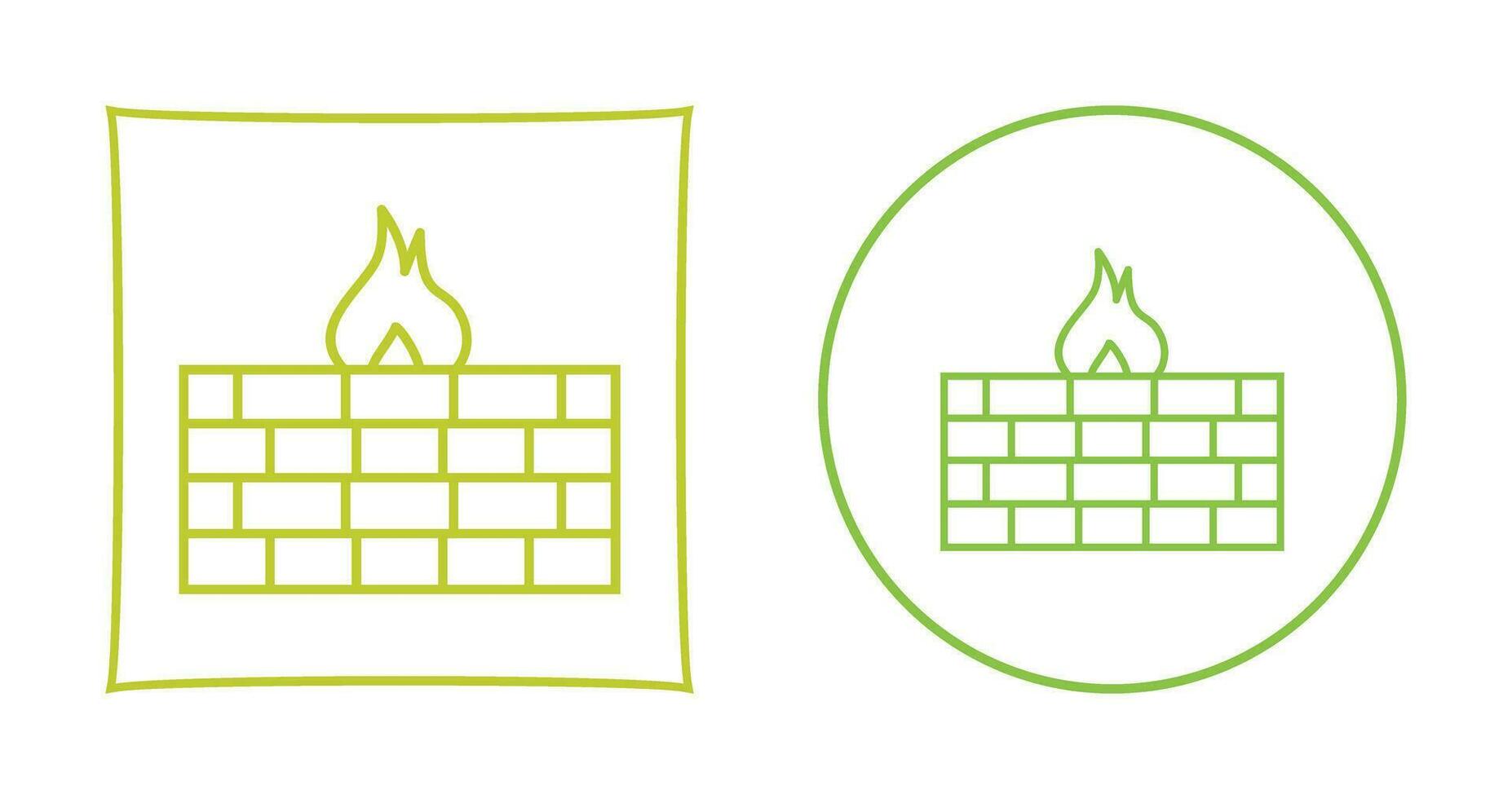 Unique Firewall Vector Icon