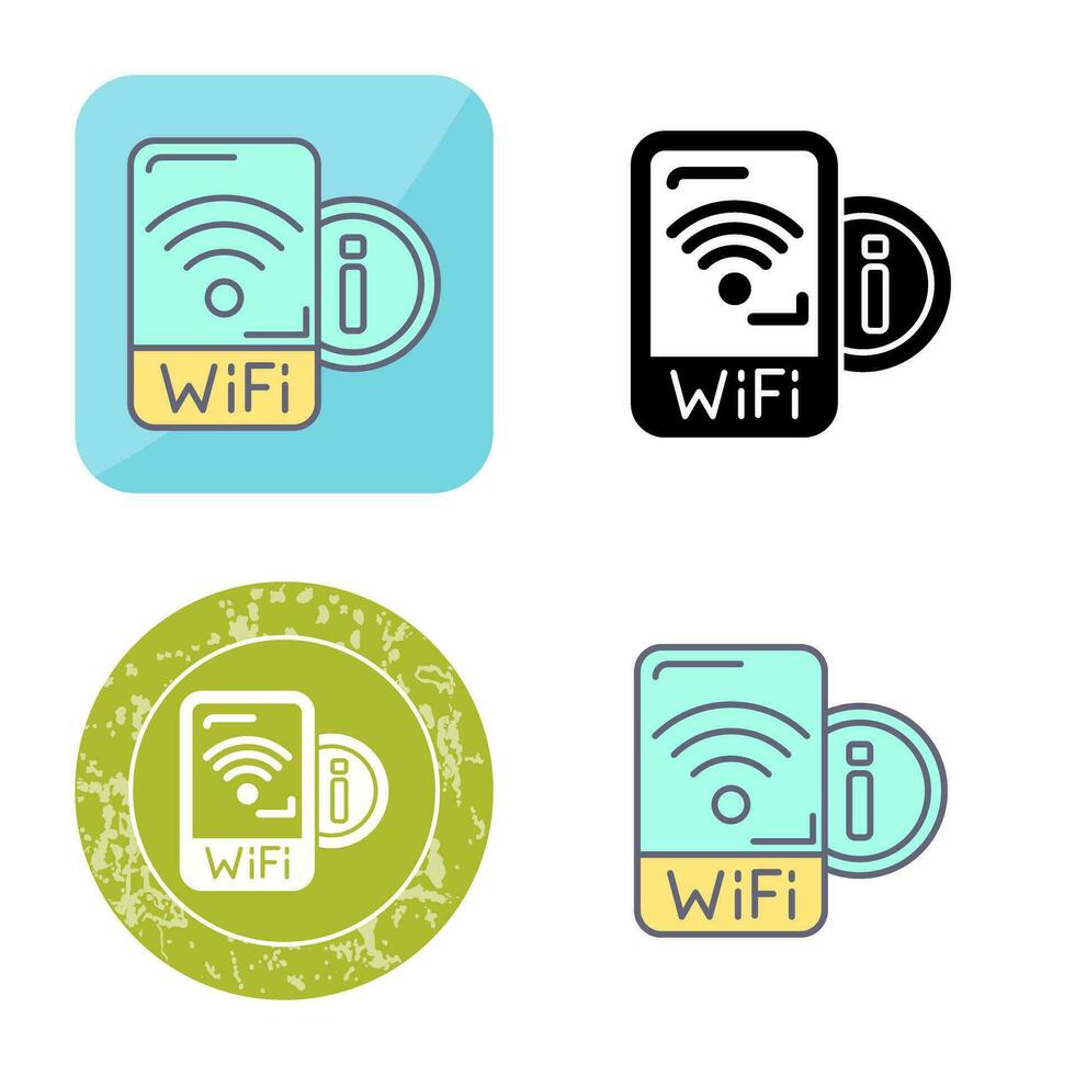 icono de vector de señal wifi