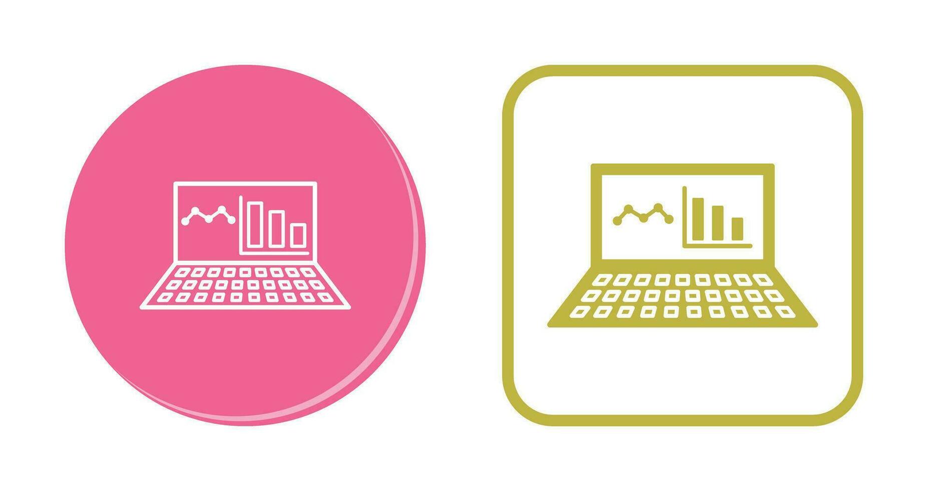 Unique Online Stats Vector Icon