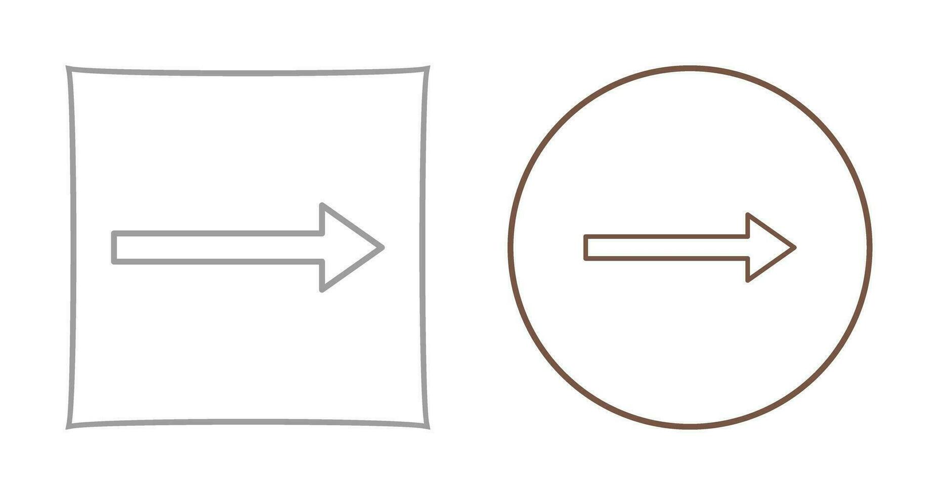 Unique Right Arrow Vector Icon