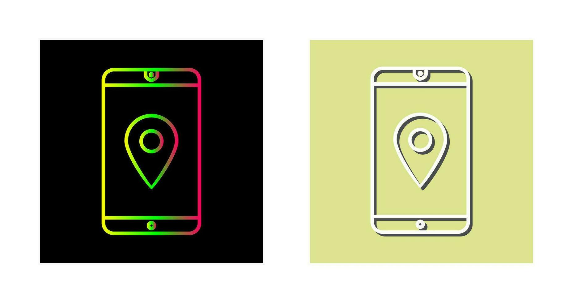 icono de vector de servicio gps único