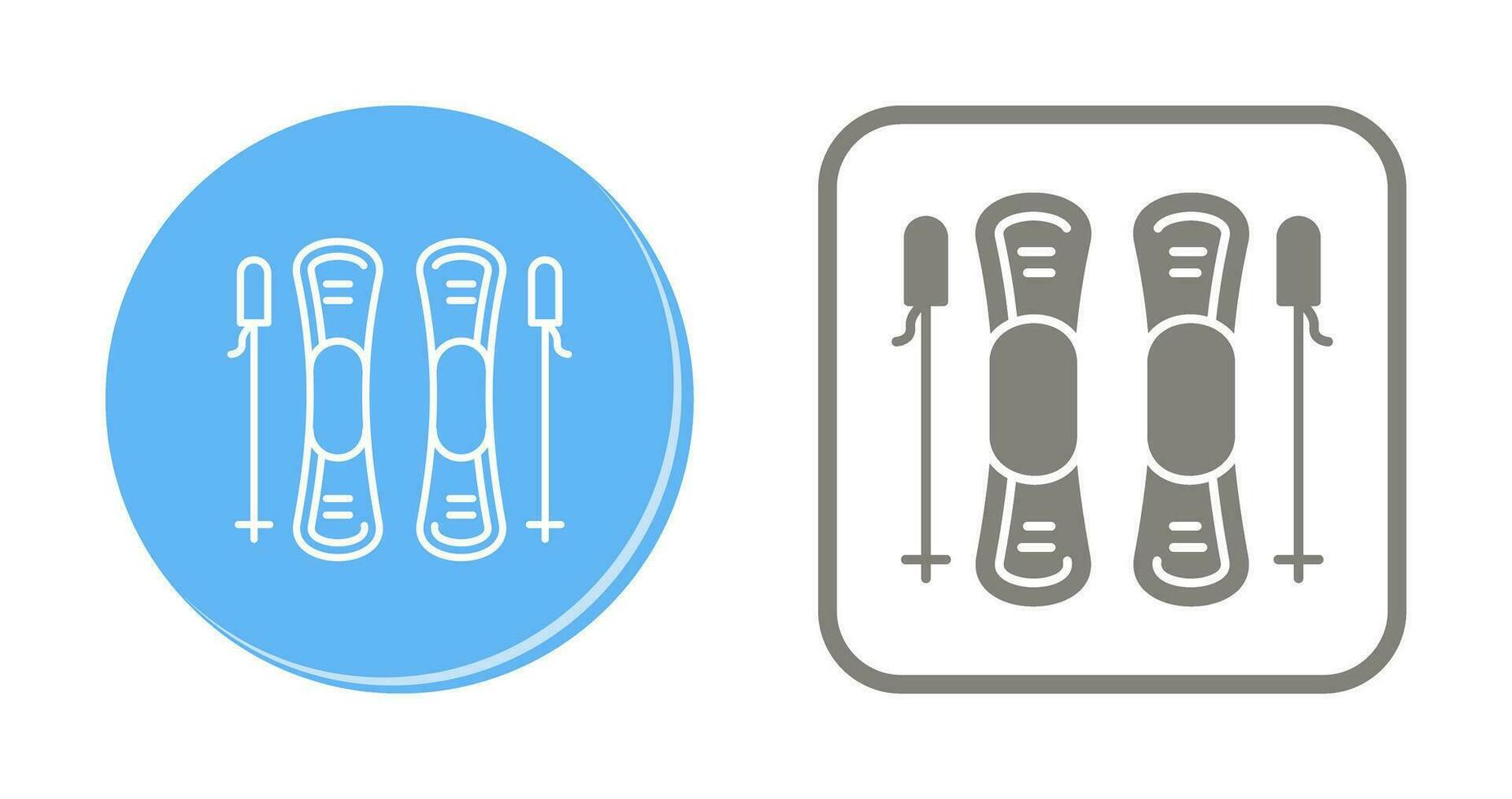 Ski Vector Icon
