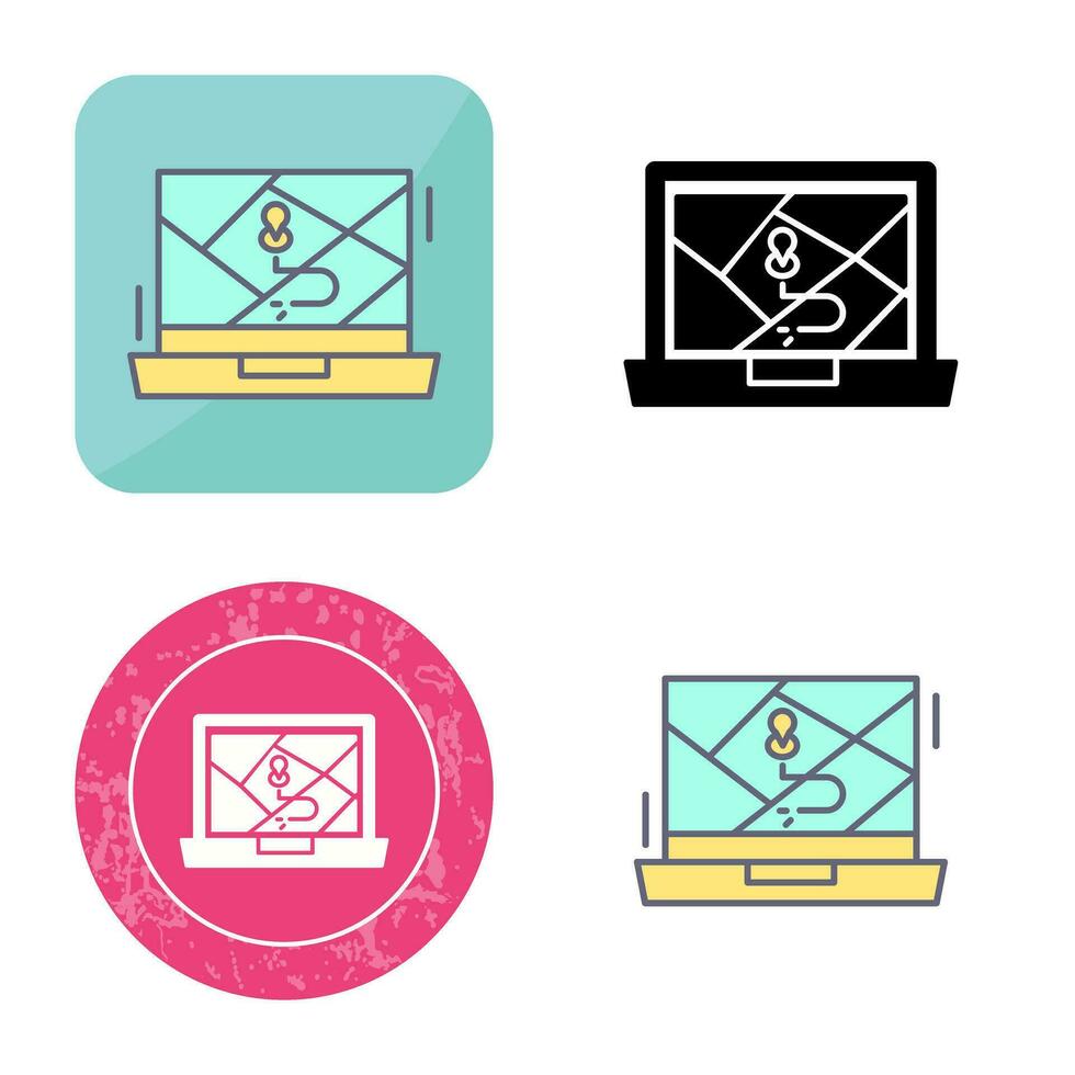 Google Map Vector Icon
