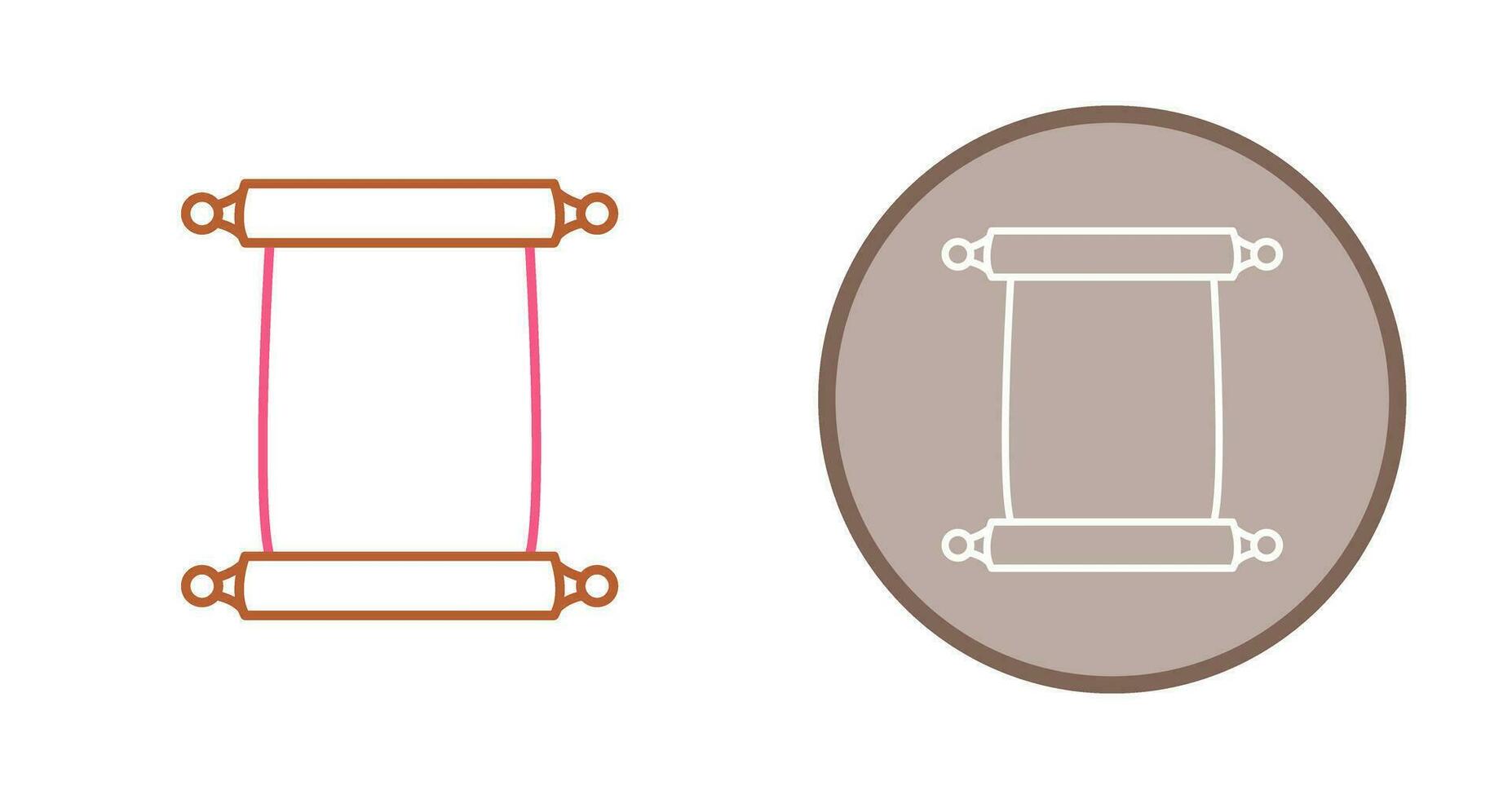 rollo de icono de vector de papel