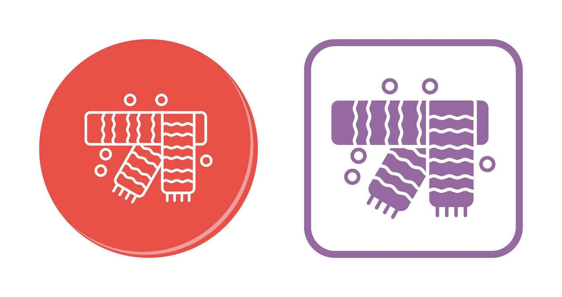 Winter Scarf Vector Icon