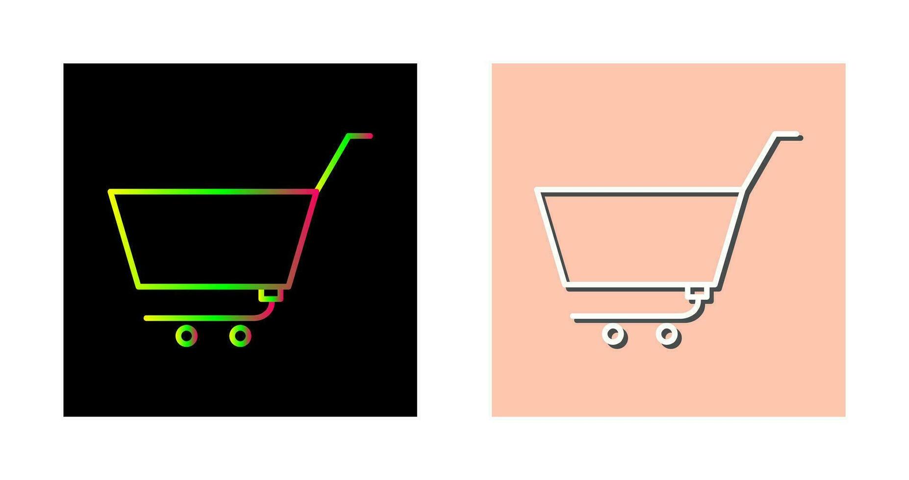 Unique Empty Cart Vector Icon