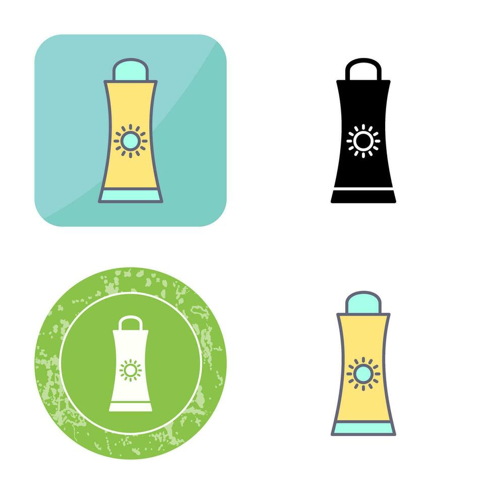 Sunblock Cream Vector Icon