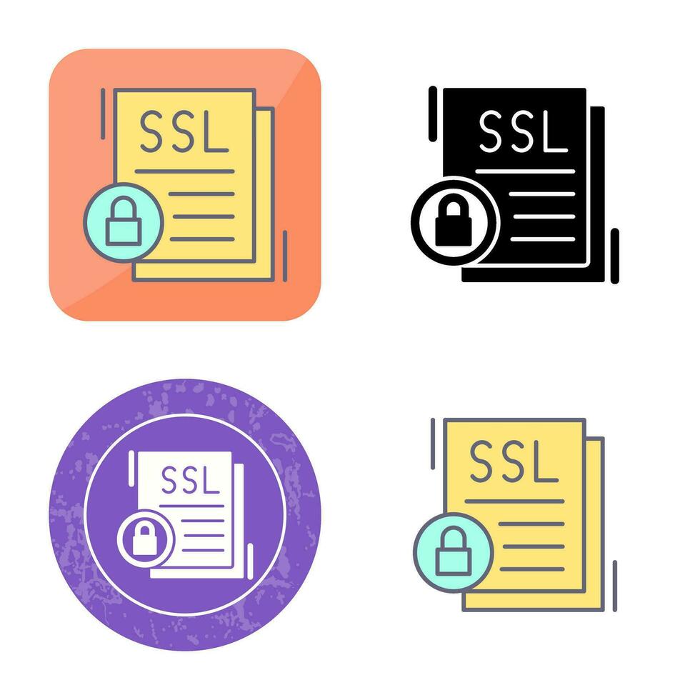 icono de vector de ssl