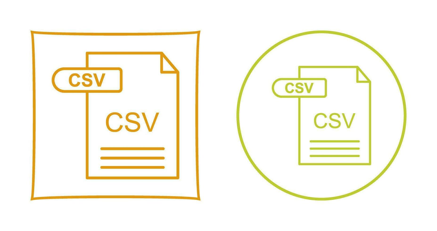CSV Vector Icon