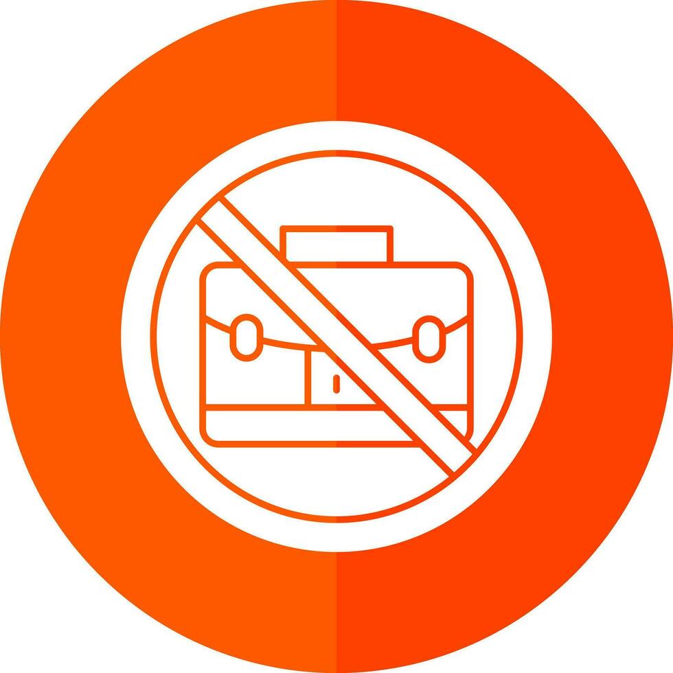 No bag Vector Icon Design