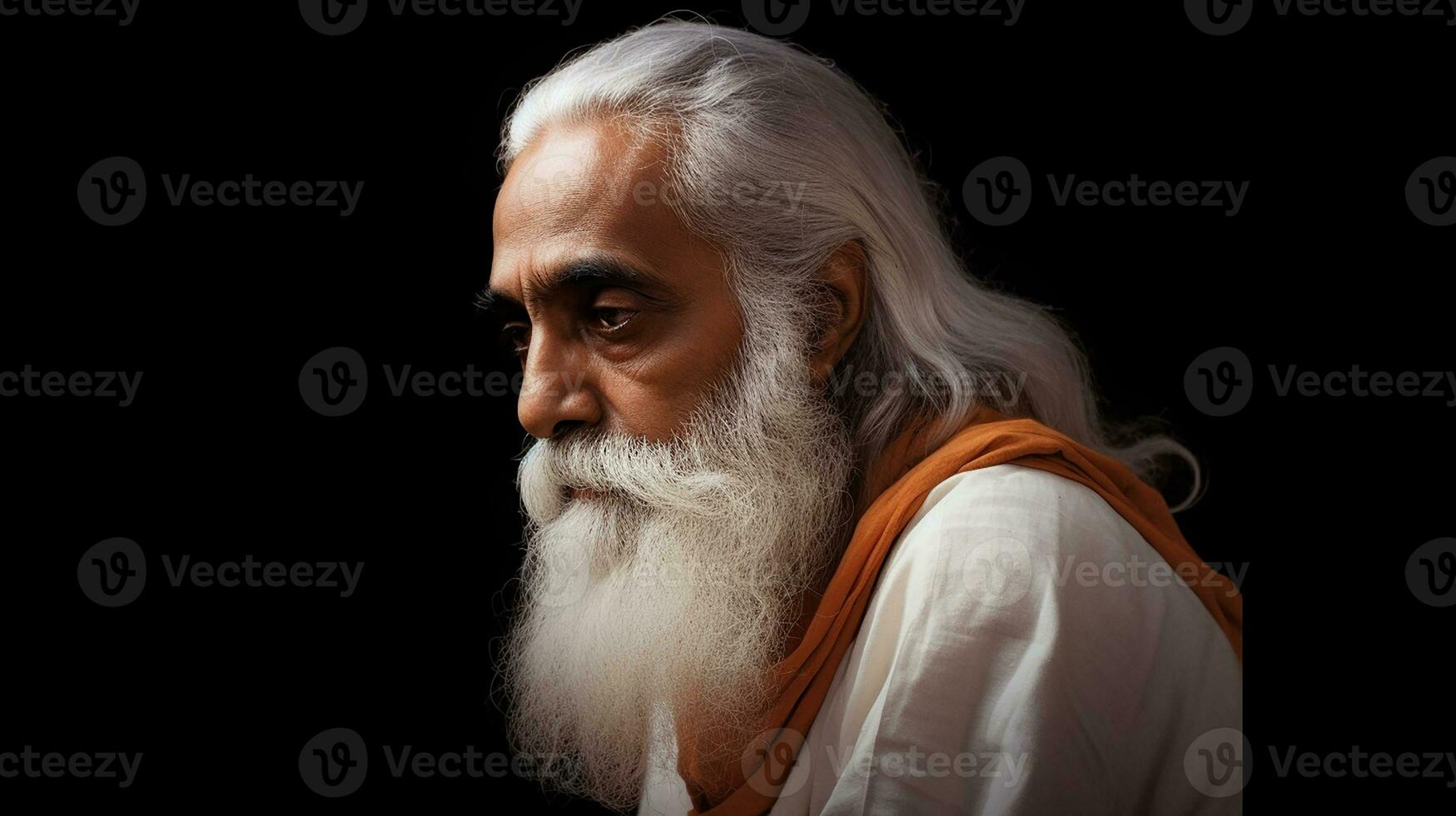 Guru purnima india holiday conceptual background, generative AI photo