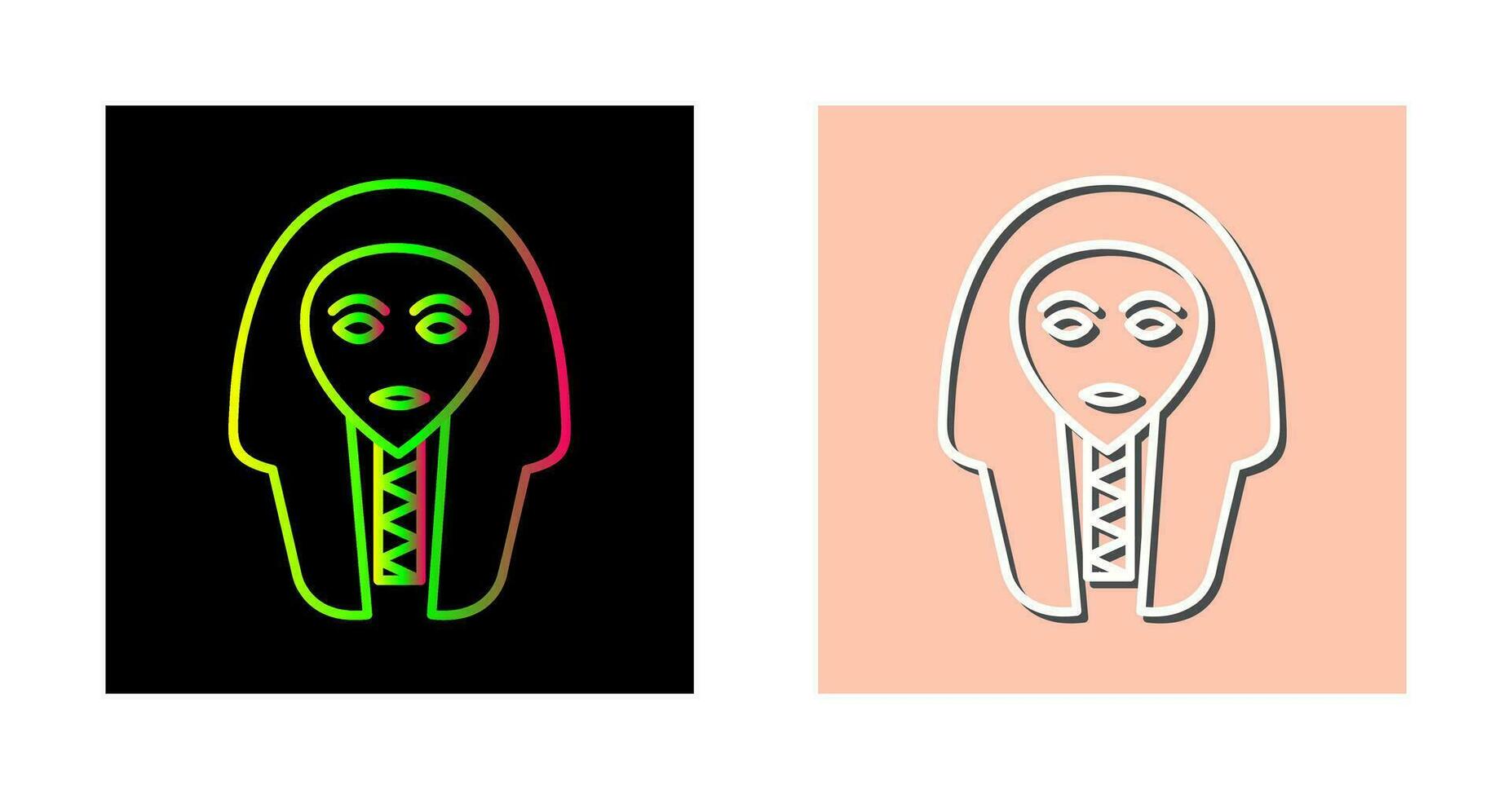 Egyptian Face Vector Icon