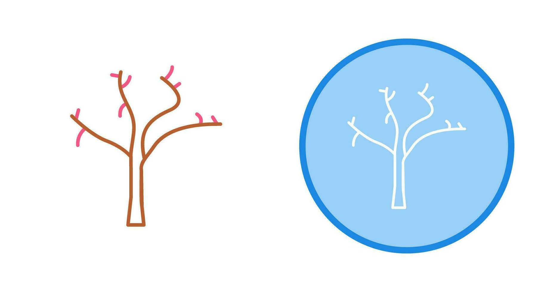 Tree with no Leaves Vector Icon