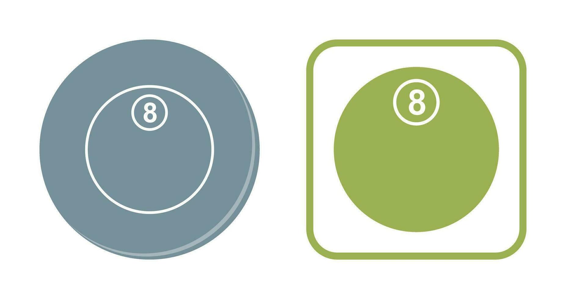 Unique Eight Ball Vector Icon