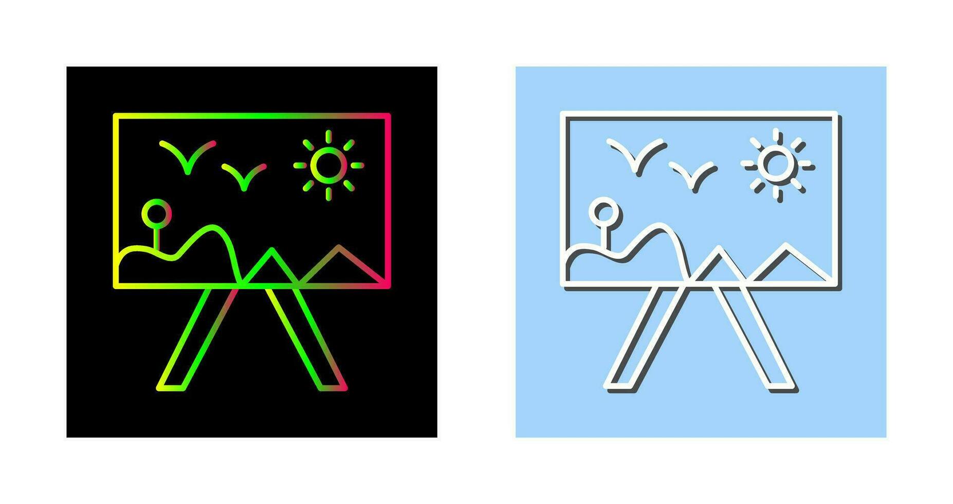 Painting of Canvass Vector Icon