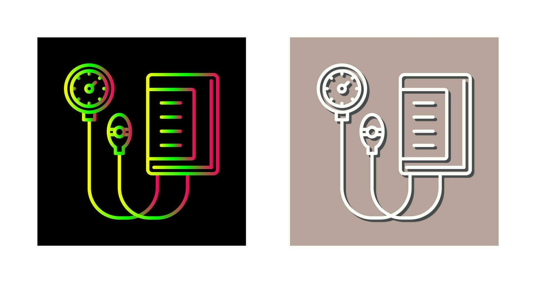 icono de vector de manómetro de presión arterial