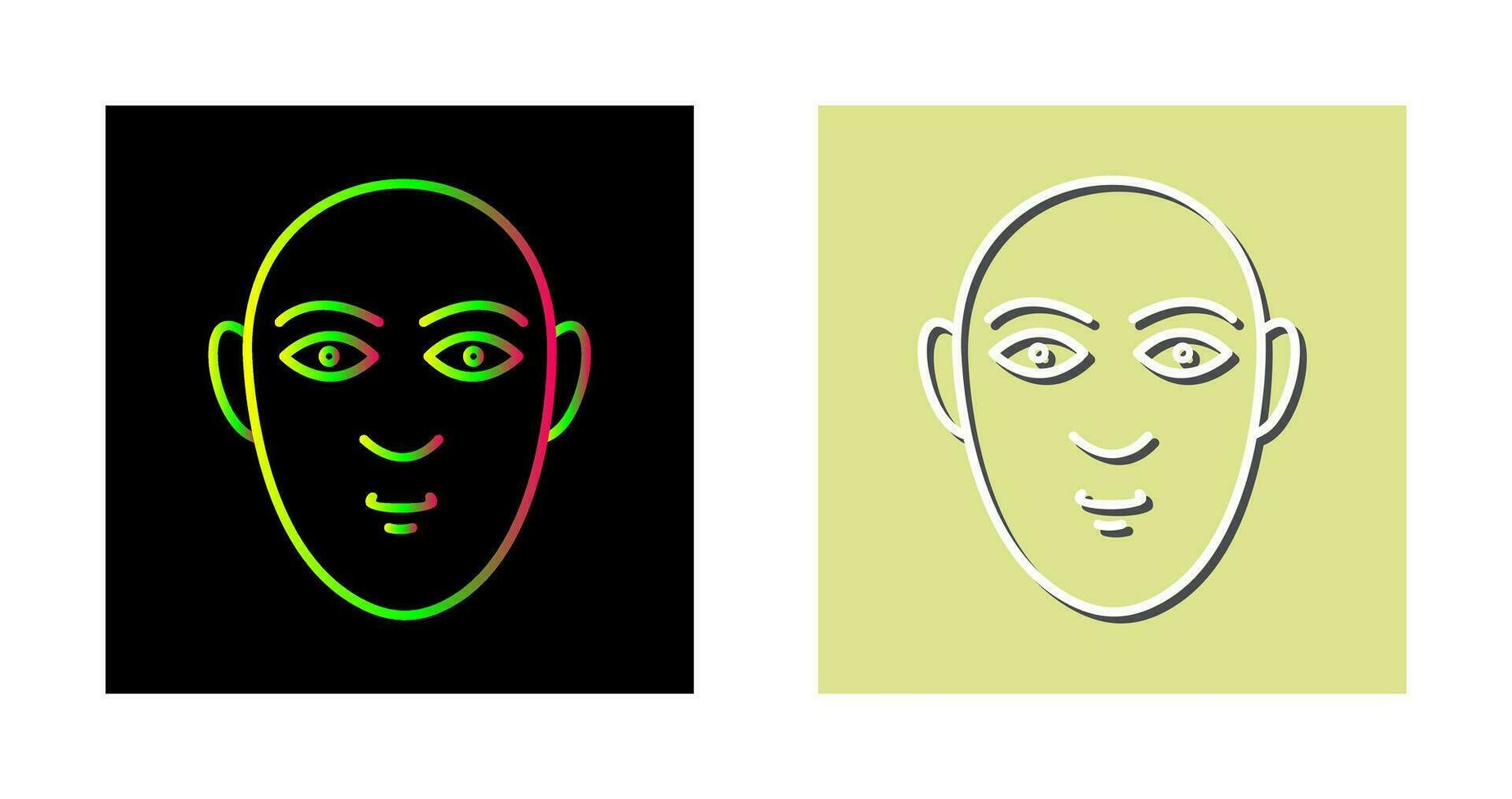 icono de vector de rostro humano