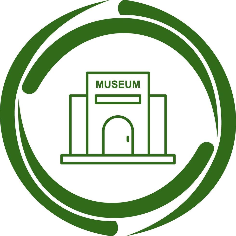 icono de vector de edificio de museo