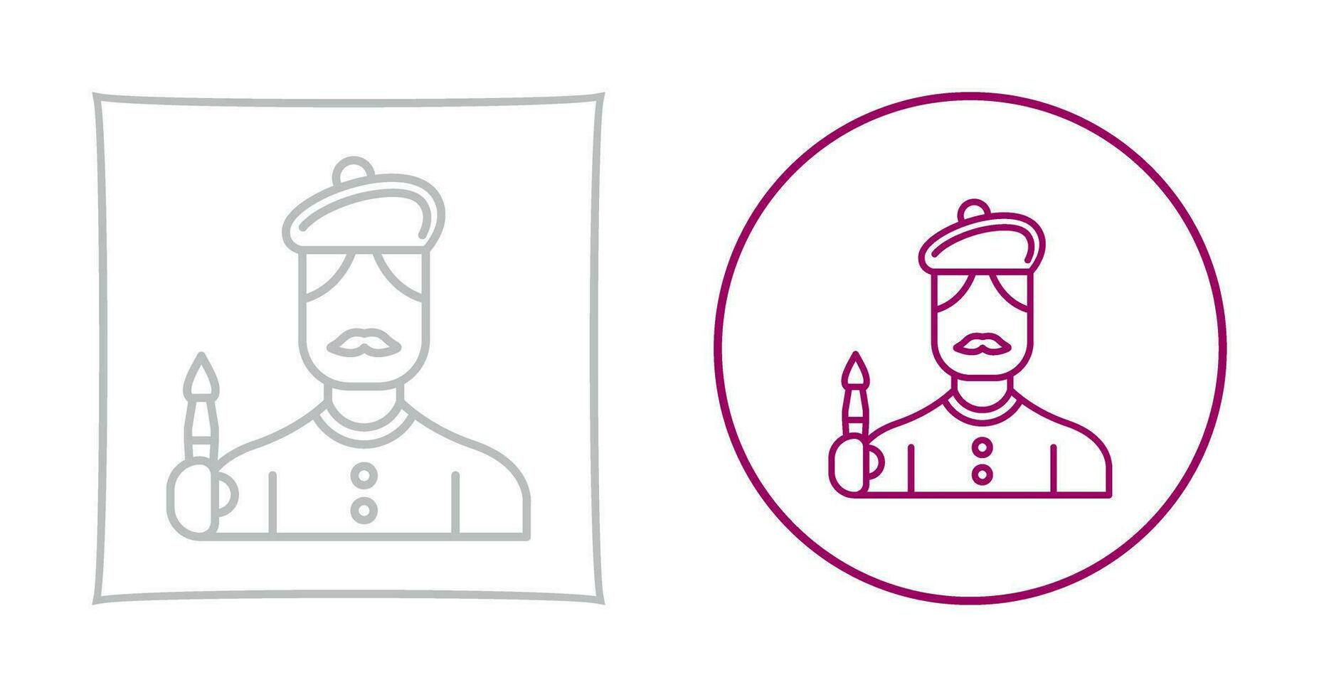 Artist Vector Icon