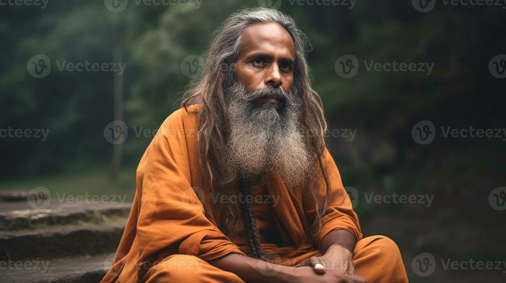 Guru purnima india holiday conceptual background, generative AI photo