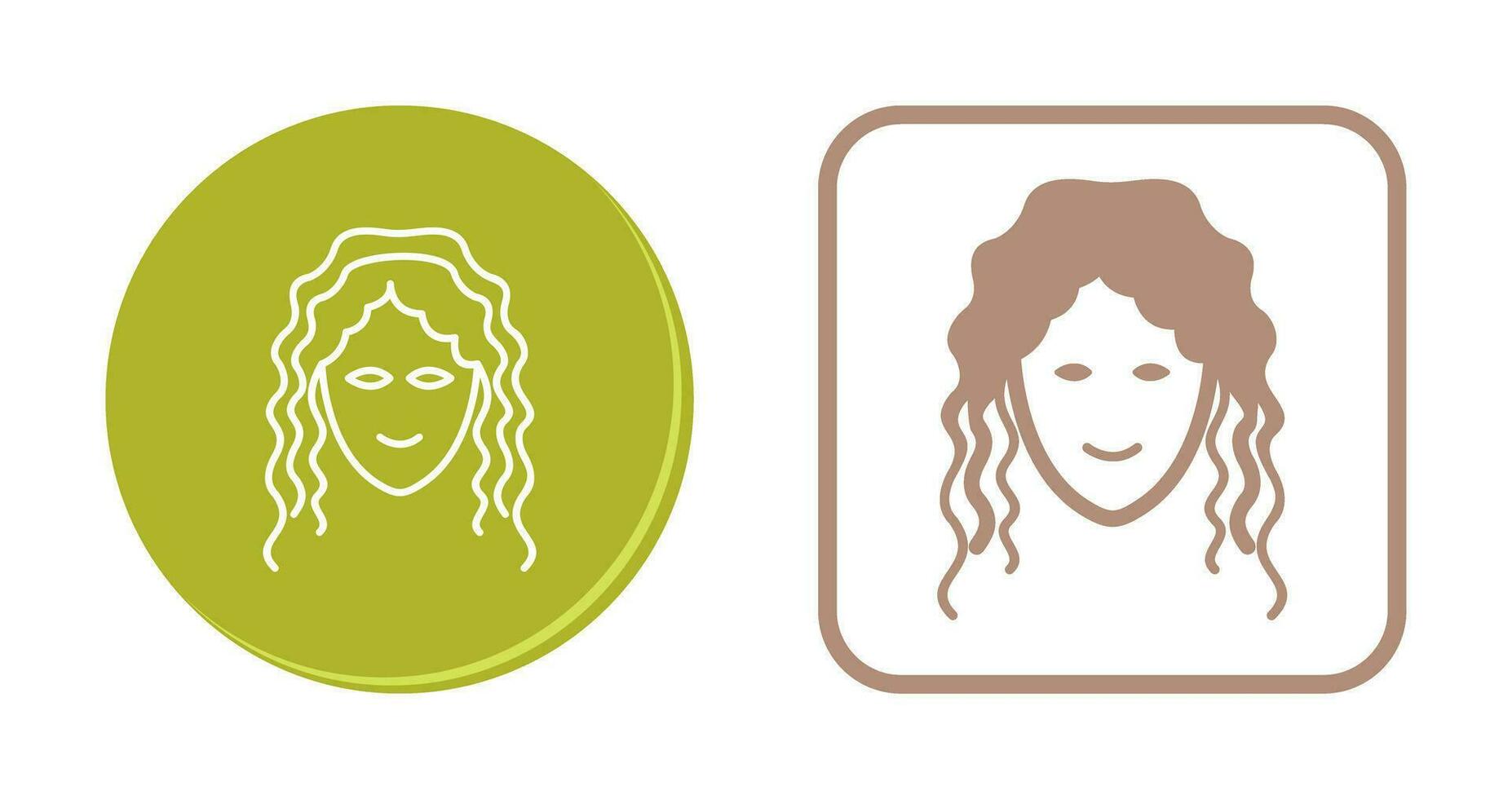 Hair Curly Vector Icon