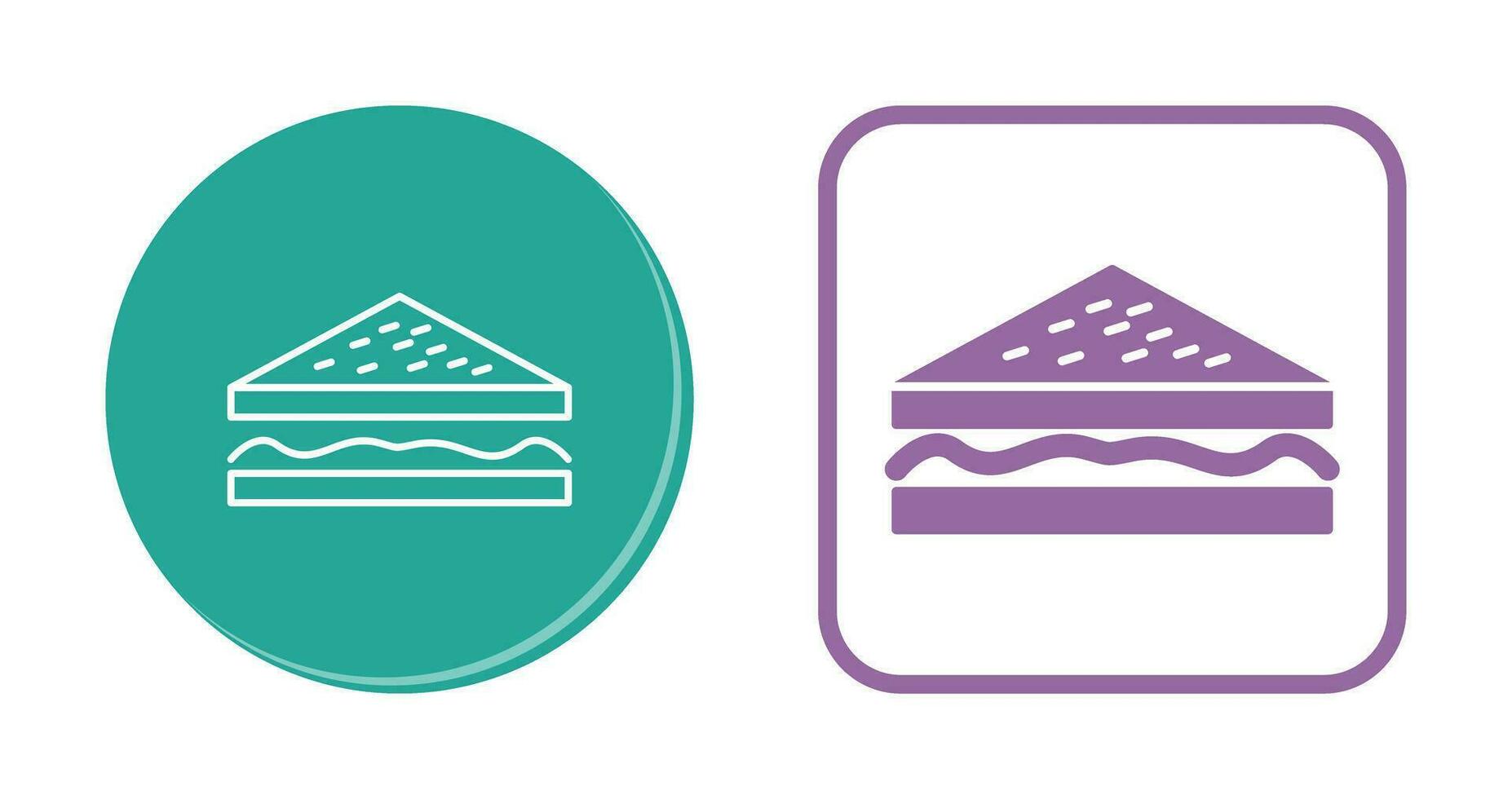Unique Sandwich Vector Icon