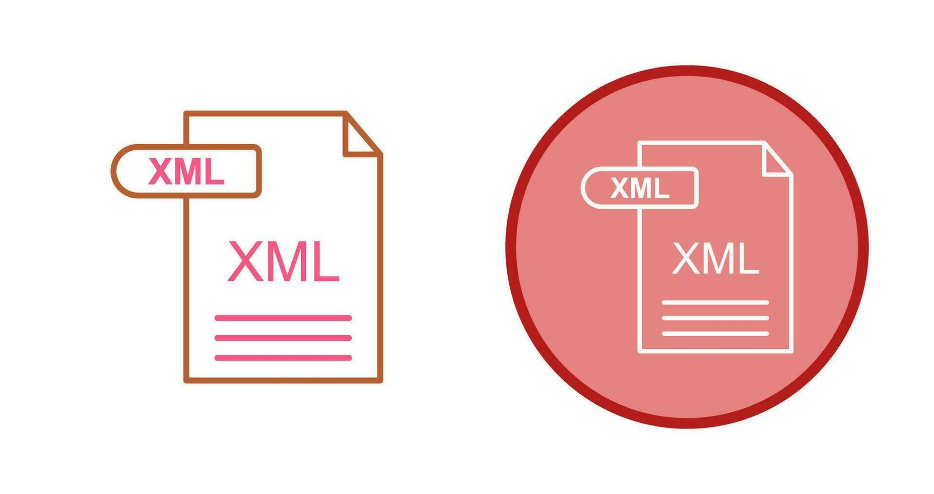XML Vector Icon
