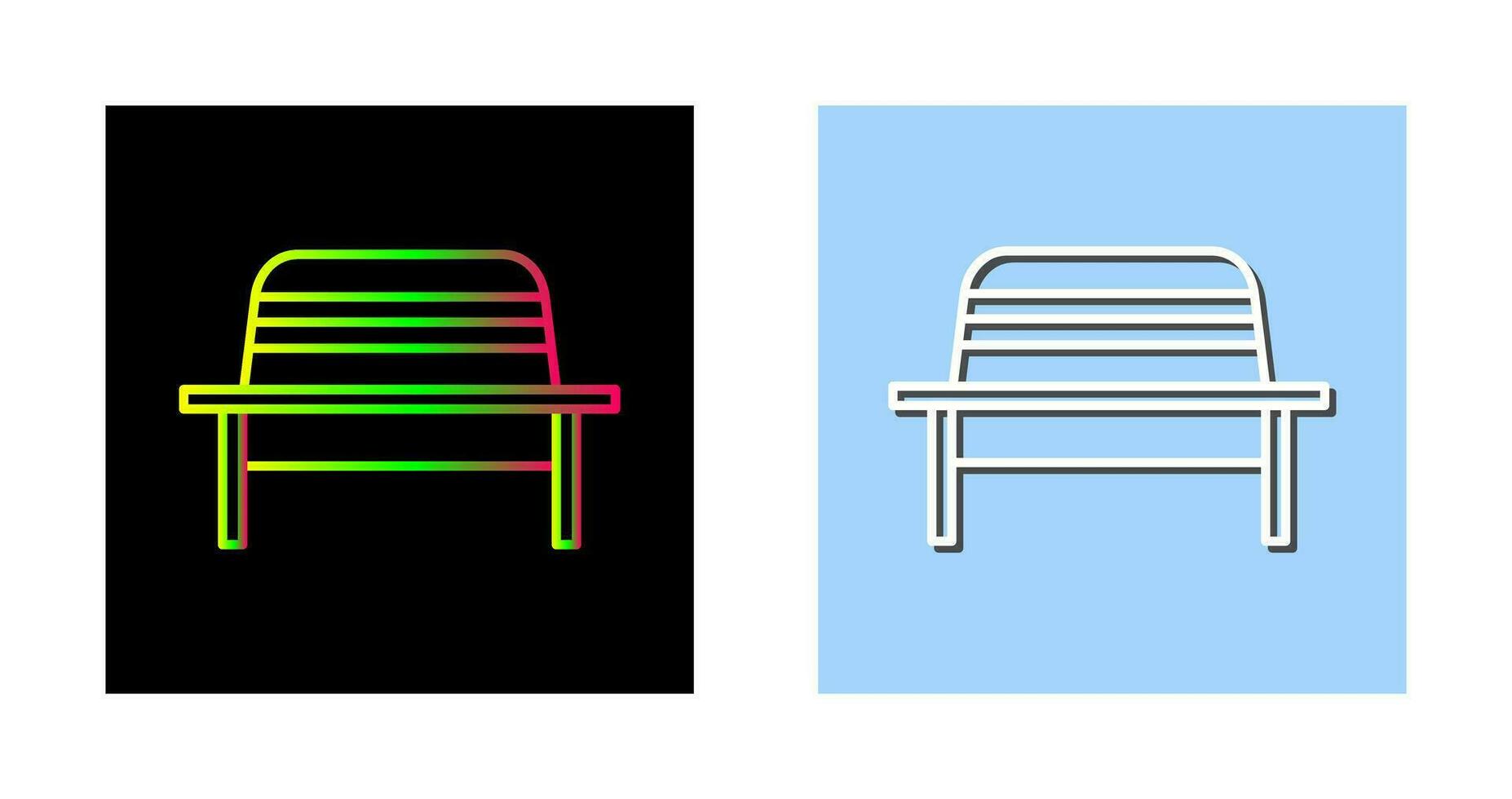 Garden Bench Vector Icon