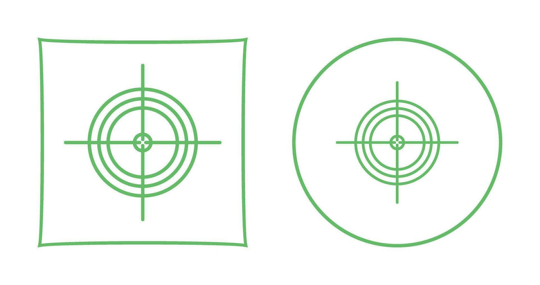 Unique Target Vector Icon