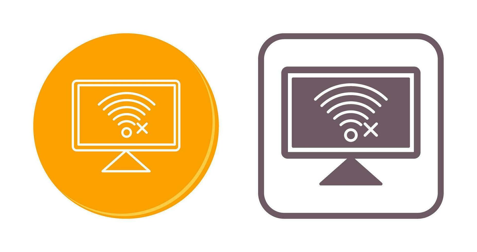 Disconnected Network Vector Icon