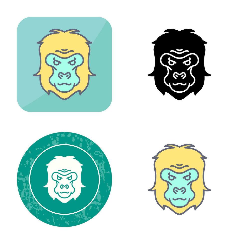 Gorilla Vector Icon