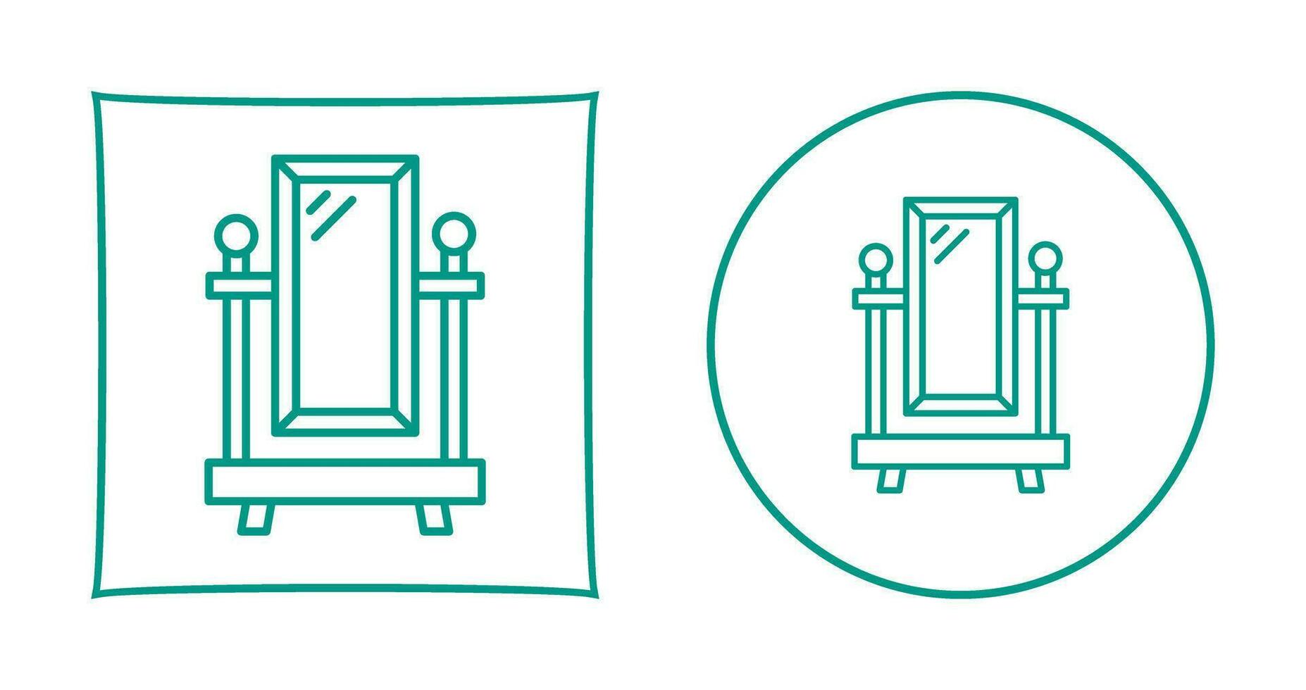 Floor Mirror Vector Icon