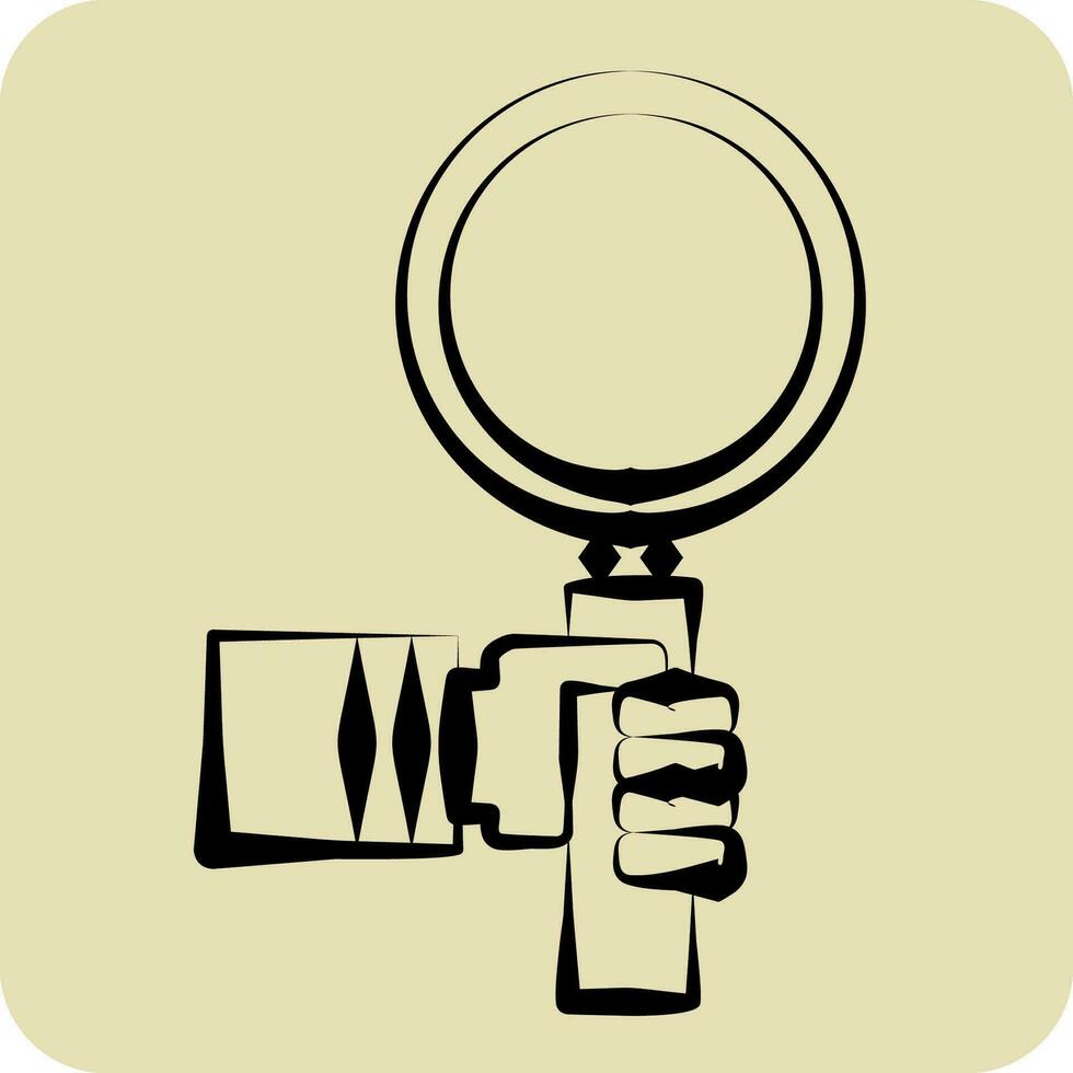 Icon Midge. related to Biochemistry symbol. hand drawn style. simple design editable. simple illustration vector