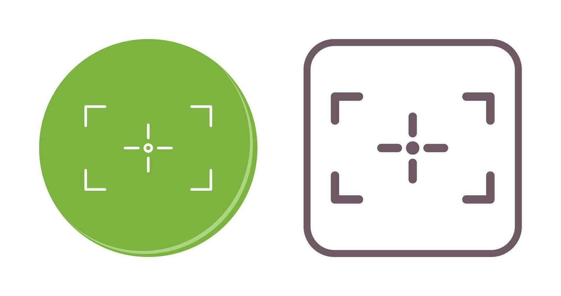 Unique Focus Vector Icon