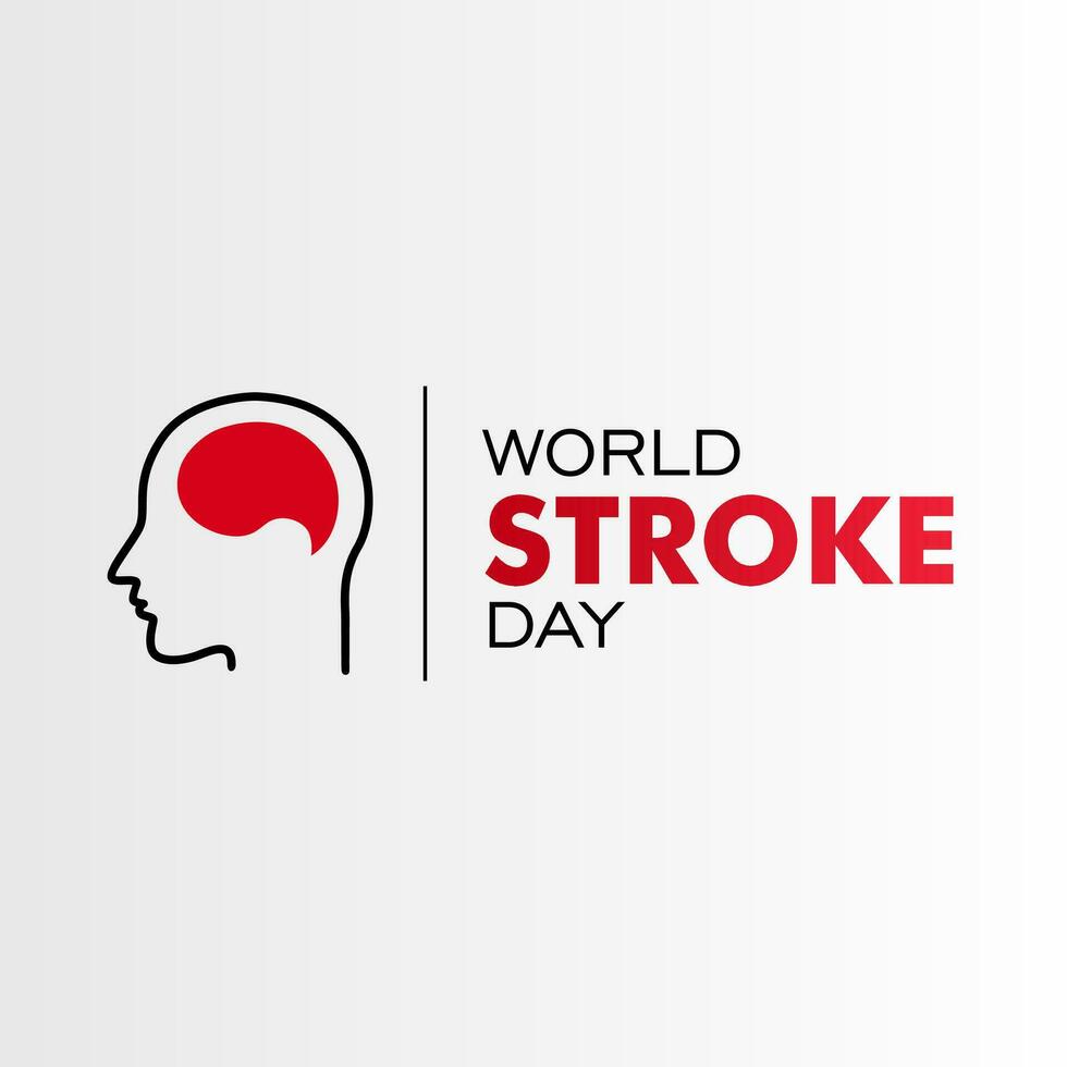 World Stroke day is observed every year on October 29, raise awareness the prevention and treatment the condition vector