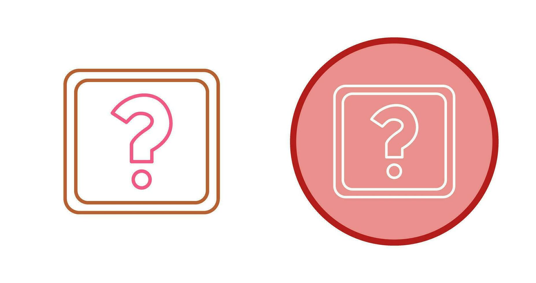 Unique Question Mark Vector Icon