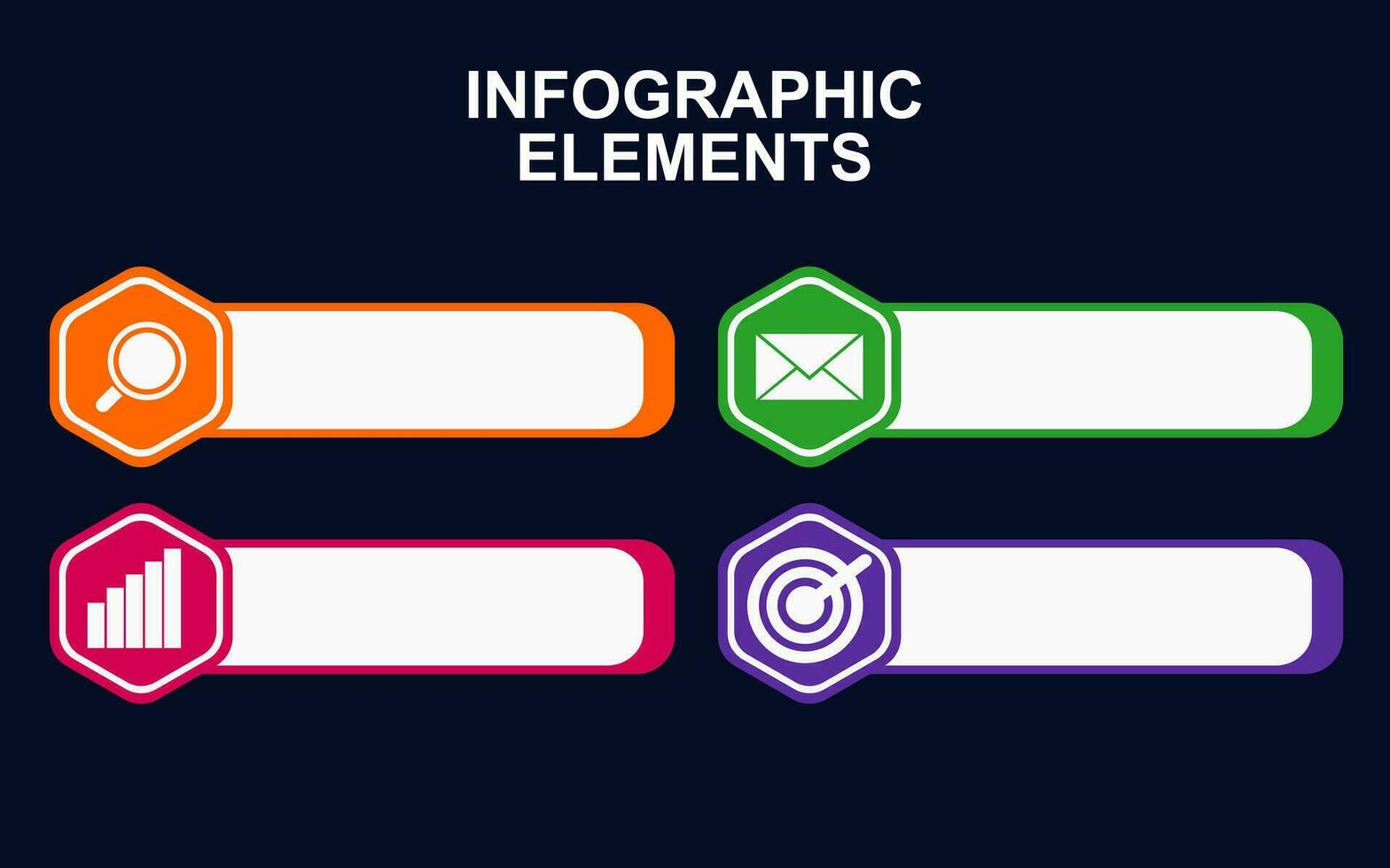infographic element design with 4 colorful steps for presentation and business. infographic planning design for presentations. vector
