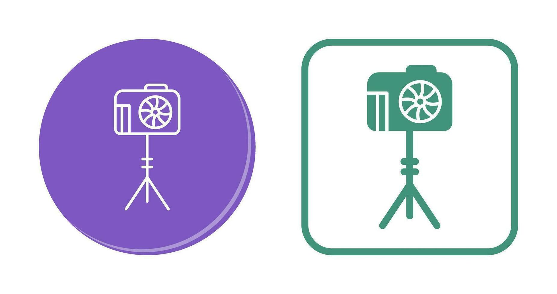 Unique Camera Stand Vector Icon