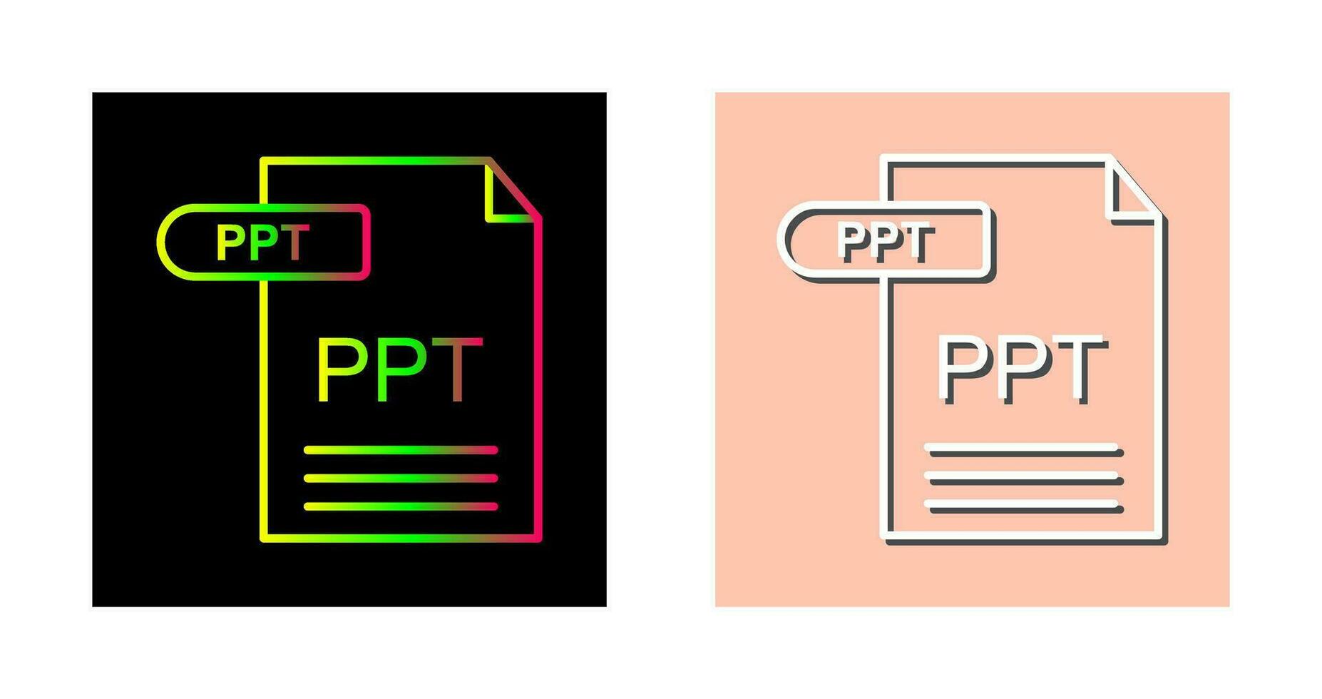 icono de vector de ppt