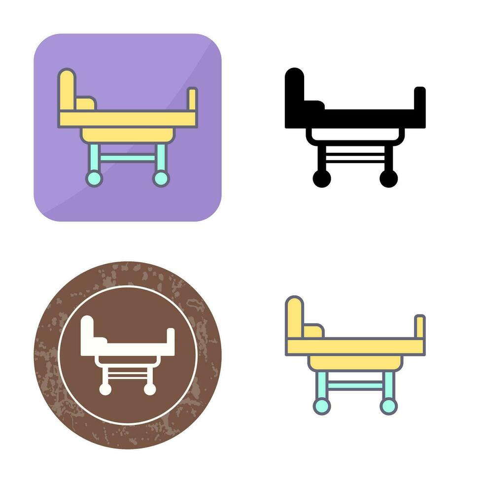 Hospital Bed Vector Icon