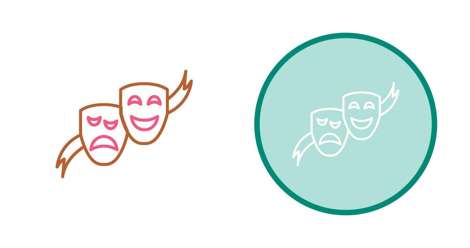 Theater Masks Vector Icon