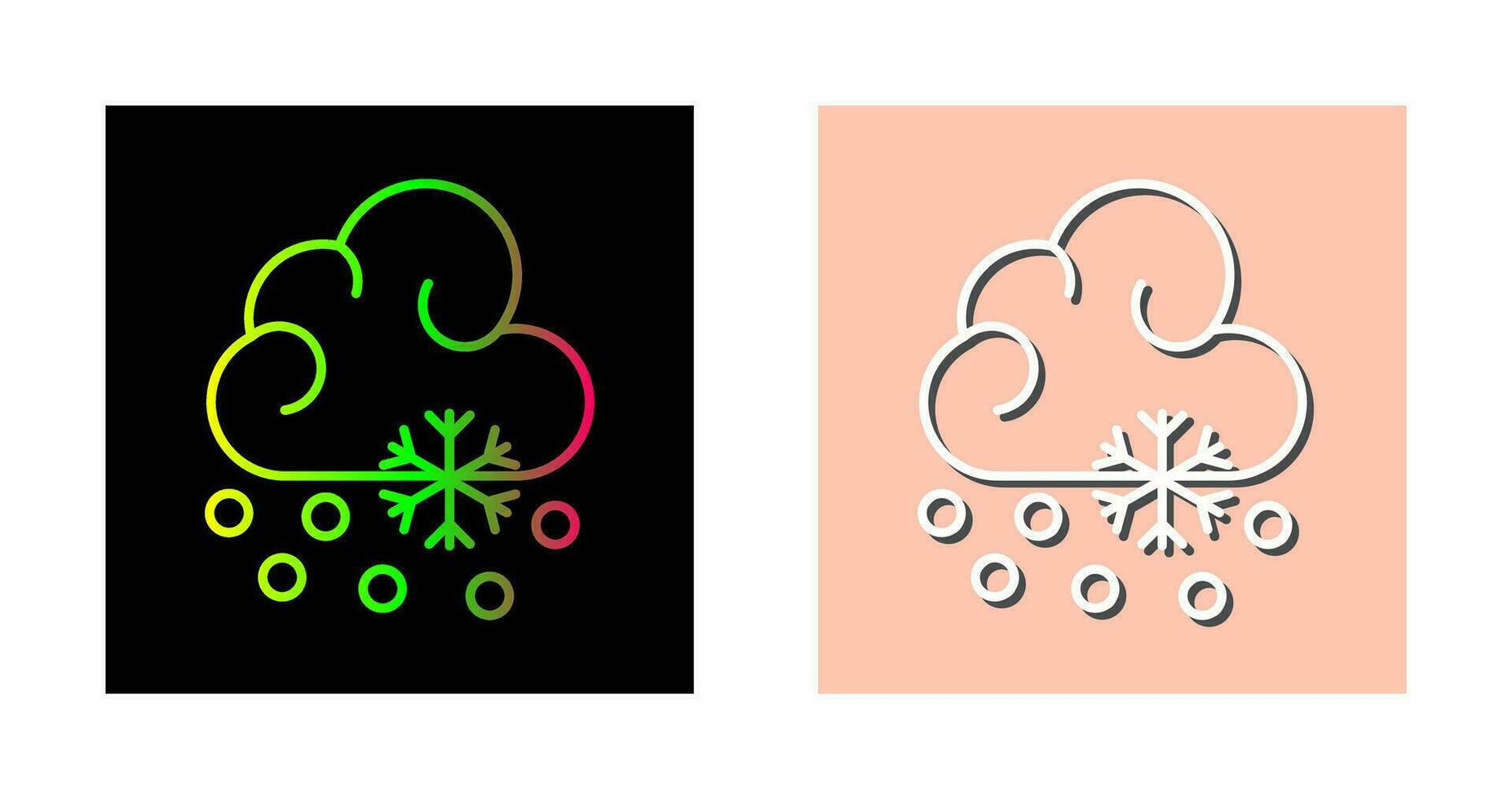 Snow Fall Vector Icon